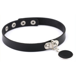 Joy Jewels Ras de cou Round Moon Noir